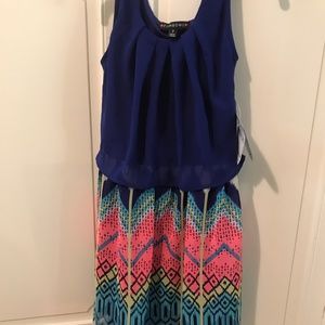 Multi Color Tribal Print Dress Size 7